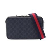 Gucci Vintage Pre-owned Canvas crossbodyvskor Black, Herr