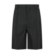 Gucci Svarta dragkedjeshorts knälängd Black, Herr