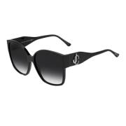 Jimmy Choo Svart Acetat Dam Solglasögon Black, Dam