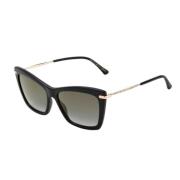 Jimmy Choo Svart Acetat Dam Solglasögon Black, Dam