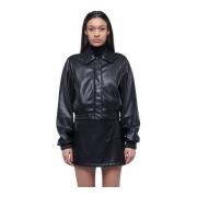 John Richmond Bomber i ekoskinn Black, Dam