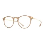 Mykita Modernt Runda Solglasögon Svart Beige, Unisex