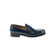 Testoni Trento Läder Loafer Blue, Herr