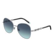 Tiffany Silver/Blue Shaded Sunglasses TF 3090 Blue, Dam