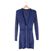 Balmain Pre-owned Pre-owned Tyg klnningar Blue, Dam