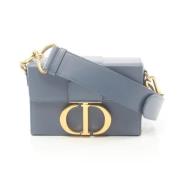 Dior Vintage Pre-owned Laeder crossbodyvskor Blue, Dam