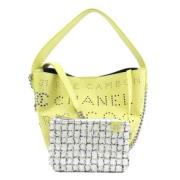 Chanel Vintage Pre-owned Laeder chanel-vskor Yellow, Dam