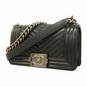 Chanel Vintage Pre-owned Laeder axelremsvskor Black, Dam