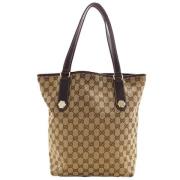 Gucci Vintage Pre-owned Canvas gucci-vskor Brown, Dam