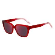 Hugo Boss Röd Acetat Dam Solglasögon Red, Dam