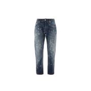 John Richmond Jeans med blekt tvätt Blue, Herr