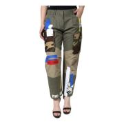 Dolce & Gabbana Multifärgade Cargo Byxor Regular Fit Grön Multicolor, ...