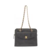 Chanel Vintage Pre-owned Laeder axelremsvskor Black, Dam