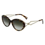 Lanvin Brun Acetat Dam Solglasögon Brown, Dam