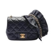 Chanel Vintage Pre-owned Laeder axelremsvskor Black, Dam