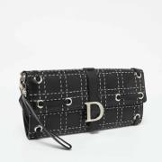 Dior Vintage Pre-owned Laeder kuvertvskor Black, Dam