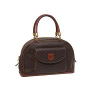 Celine Vintage Pre-owned Canvas handvskor Brown, Dam