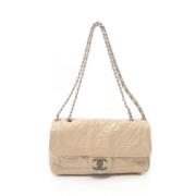 Chanel Vintage Pre-owned Laeder axelremsvskor Beige, Dam