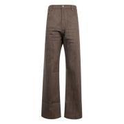 Rick Owens Slim Fit Denim Jeans Brown, Herr