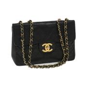 Chanel Vintage Pre-owned Laeder chanel-vskor Black, Dam