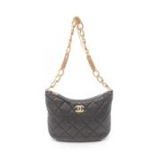 Chanel Vintage Pre-owned Laeder axelremsvskor Black, Dam