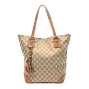 Gucci Vintage Pre-owned Canvas gucci-vskor Beige, Dam