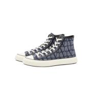 Valentino Garavani Hög Topp Denim Icon Sneakers Blue, Herr