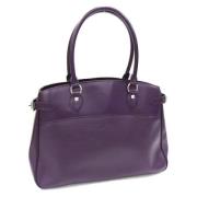 Louis Vuitton Vintage Pre-owned Laeder axelremsvskor Purple, Dam