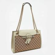 Gucci Vintage Pre-owned Canvas gucci-vskor Beige, Dam