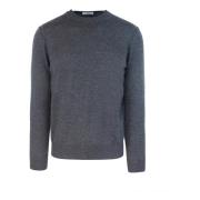 Paolo Pecora Regular Fit Crew Neck Sweater Gray, Herr