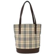 Burberry Vintage Pre-owned Laeder totevskor Beige, Dam