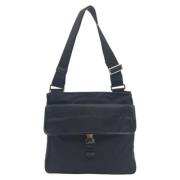 Prada Vintage Pre-owned Canvas crossbodyvskor Black, Dam