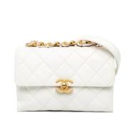 Chanel Vintage Pre-owned Laeder chanel-vskor White, Dam