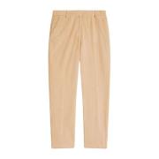 Liviana Conti Sammet ribbade byxor Slim Fit Beige, Dam