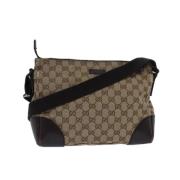 Gucci Vintage Pre-owned Canvas gucci-vskor Beige, Dam