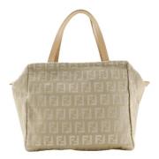 Fendi Vintage Pre-owned Canvas fendi-vskor Beige, Dam