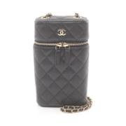 Chanel Vintage Pre-owned Laeder axelremsvskor Black, Dam