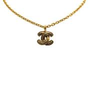 Chanel Vintage Pre-owned Metall halsband Yellow, Dam