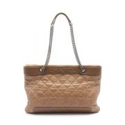 Chanel Vintage Pre-owned Laeder axelremsvskor Brown, Dam