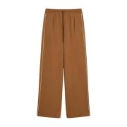 Max Mara Bomulls sweatpants med elastisk midja Brown, Dam