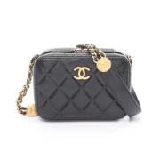 Chanel Vintage Pre-owned Tyg chanel-vskor Black, Dam