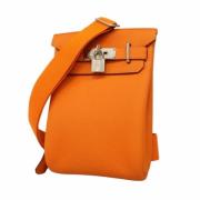 Hermès Vintage Pre-owned Tyg axelremsvskor Orange, Dam