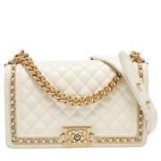 Chanel Vintage Pre-owned Laeder chanel-vskor White, Dam