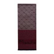 Manila Grace Logato Sidenscarf Red, Unisex