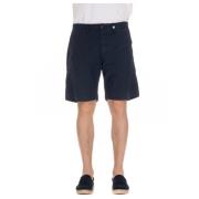 Myths Blå Bomull Bermuda Shorts Blue, Herr