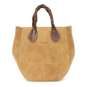 JW Anderson Liten Punch Tote Väska Beige, Dam