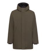 People of Shibuya Teknisk parka med Primaloft-isolering Green, Herr