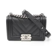 Chanel Vintage Pre-owned Tyg chanel-vskor Black, Dam