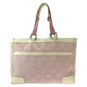 Salvatore Ferragamo Pre-owned Pre-owned Canvas handvskor Pink, Dam