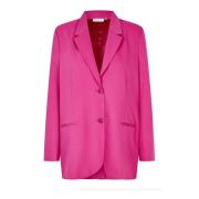 Masai Elegant Blazer i Fuchsia Röd Red, Dam